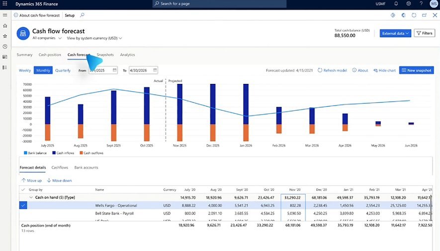 Finance — screenshot do produto